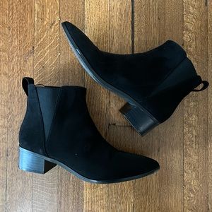 J CREW suede black booties